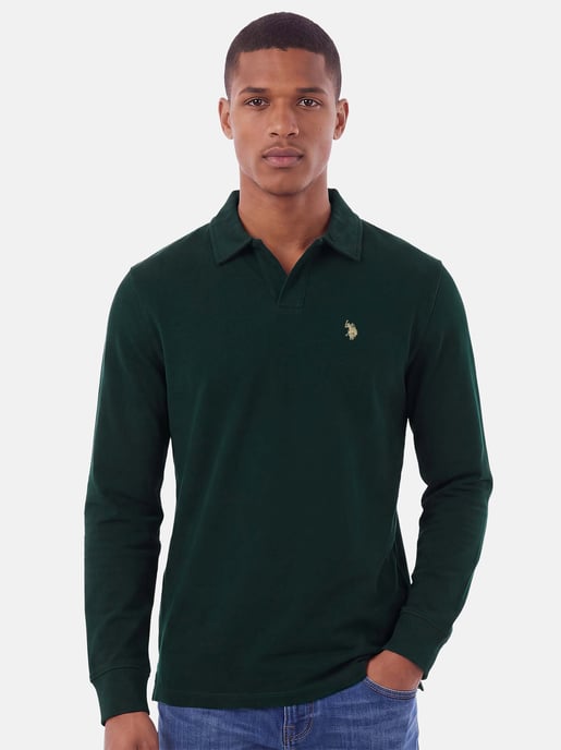 Polo de manga larga U.S. POLO ASSN. hombre – 100% algodón con logo bordado - Image 5