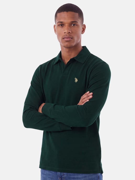 Polo de manga larga U.S. POLO ASSN. hombre – 100% algodón con logo bordado - Image 6