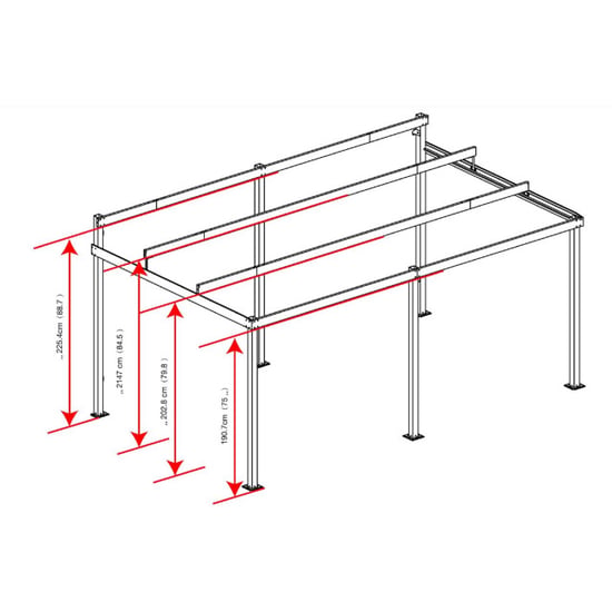Sojag St.barth cubierta de terraza de aluminio 363x483x240 cm- - Image 5