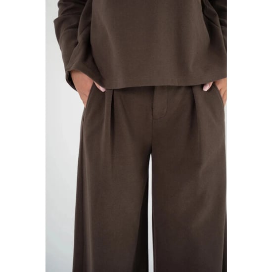 Corel Amsterdam ella pantalón ancho milano brush flannel 1009-3353 20 marrón - Image 3