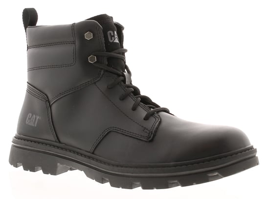 Caterpillar Mens Smart Boots Practitioner mid Leather Lace Up black - Image 1