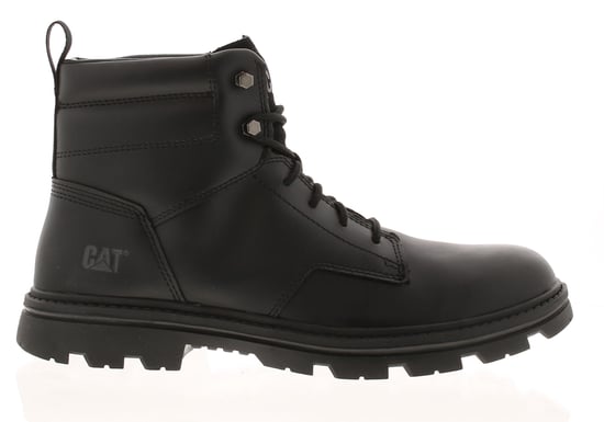Caterpillar Mens Smart Boots Practitioner mid Leather Lace Up black - Image 2