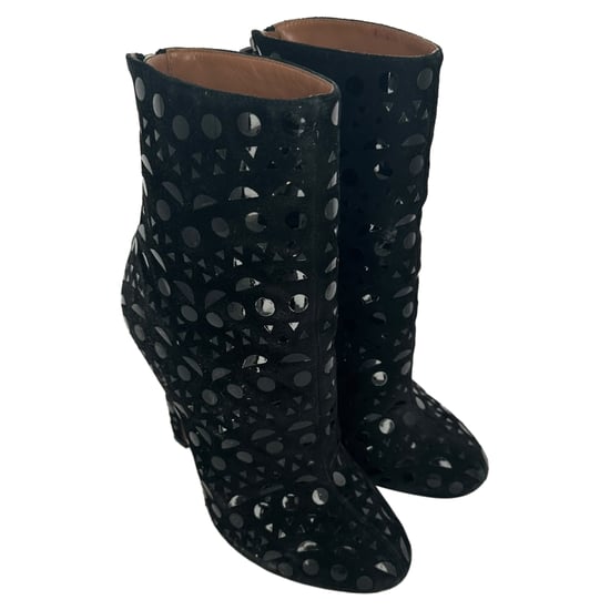 Alaïa Vienne Botas de ante negras - Image 5