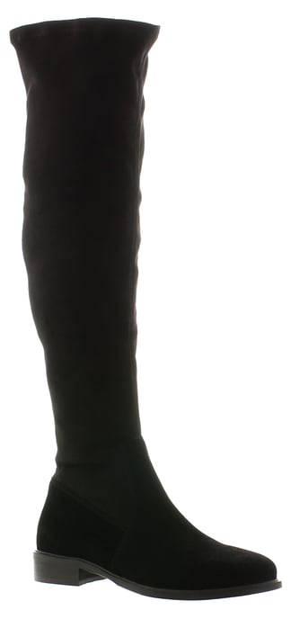 Apache botas altas de mujer Roxie con cierre de cremallera negras - Image 1