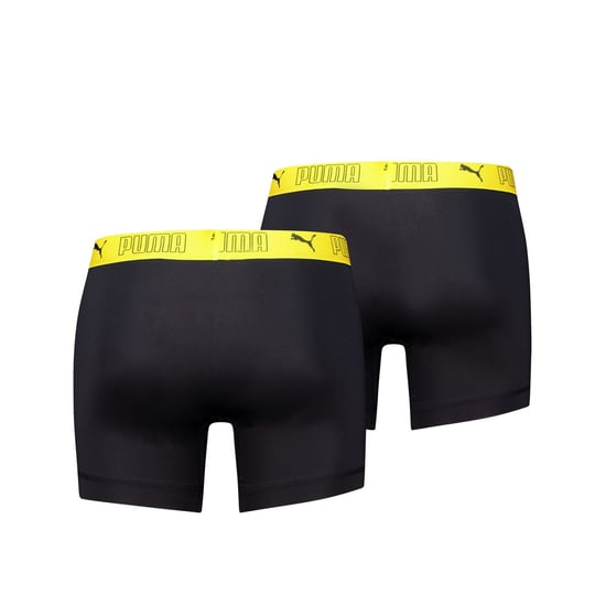 Puma Sport Micro bóxer ajustado para hombre en negro/amarillo - Image 2
