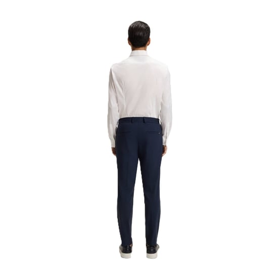 Boss Camisa Oxford de hombre con cuello italiano, manga larga y corte regular en blanco - Image 2