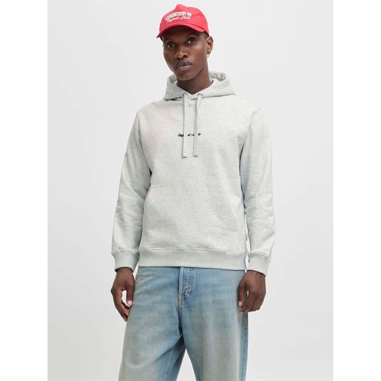 Sudadera con capucha de hombre Jack and Jones en blanco jaspeado - Image 2