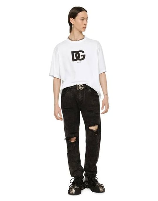 Dolche&Gabana Milano Camiseta oversize de algodón - Image 4