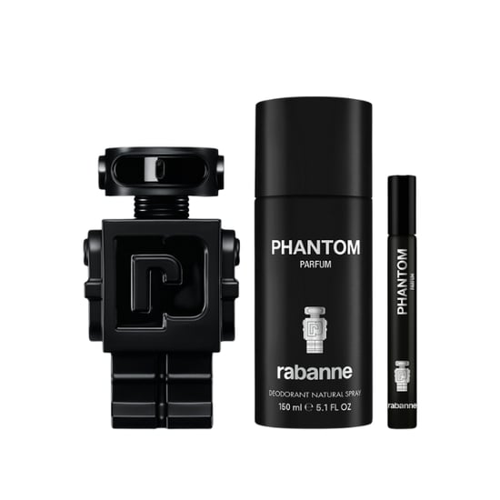 Paco Rabanne Phantom Parfum Set de regalo de Navidad (Parfum Spray 100ml + Deodorant Spray 150ml + Parfum 10ml) - Image 2