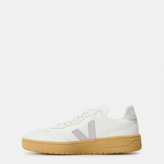 Veja VEJA Bastle Zapatillas deportivas de piel de corte para mujer en Blanco/Gris - Image 2