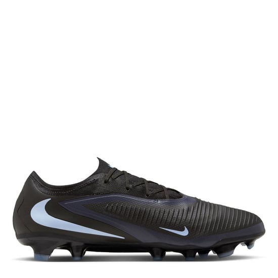 Botas de fútbol Nike 6 Low Pro para hombre adulto con tacos para césped natural firme en negro/negro - Image 1