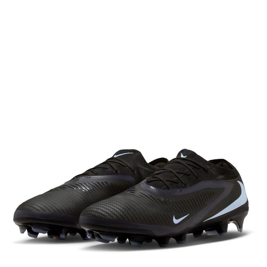 Botas de fútbol Nike 6 Low Pro para hombre adulto con tacos para césped natural firme en negro/negro - Image 4