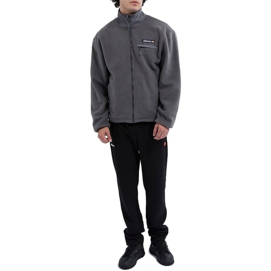 Forro polar Ellesse Maseben para hombre con cremallera completa en gris oscuro - Image 3
