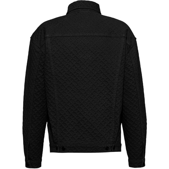 Chaqueta trucker Boss para hombre con cuello y corte regular en negro 001 - Image 2