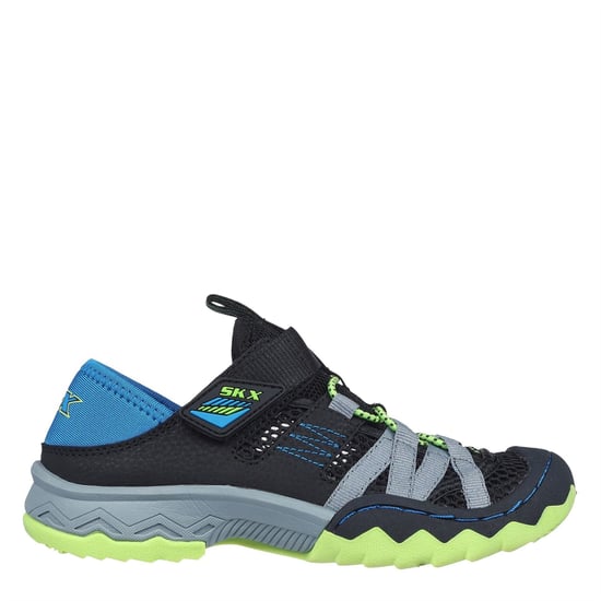 Skechers Whipsaw zapatillas para niño en Negro/Azul/Lima - Image 3