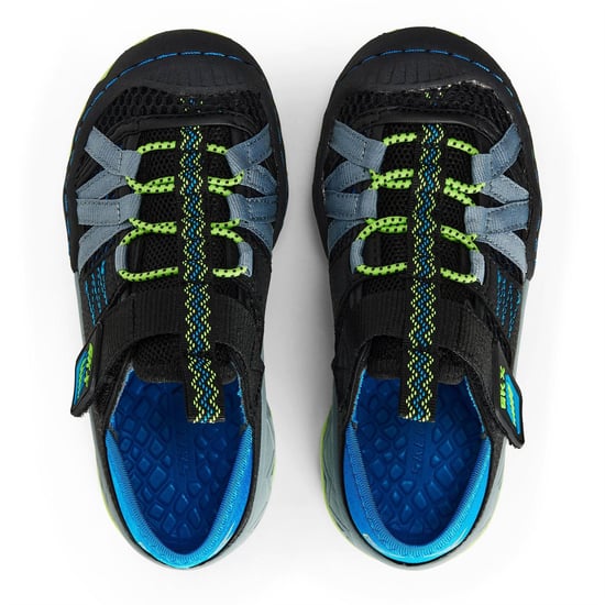 Skechers Whipsaw zapatillas para niño en Negro/Azul/Lima - Image 6