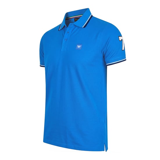 Cappuccino Italia Polo SS Polo Applique Pique Azul - Image 2