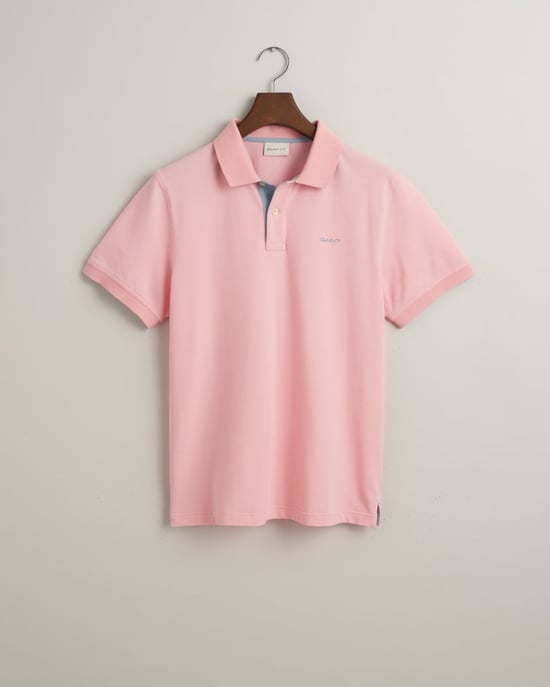 Gant Regular Fit Contrast Pique Rugger Polo Rosado - Image 1