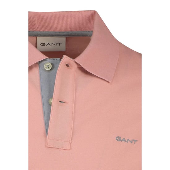 Gant Regular Fit Contrast Pique Rugger Polo Rosado - Image 3