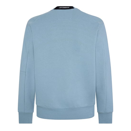 Sudadera de cuello redondo para hombre C.P. Company Lens Azul Plata 809 - Image 2