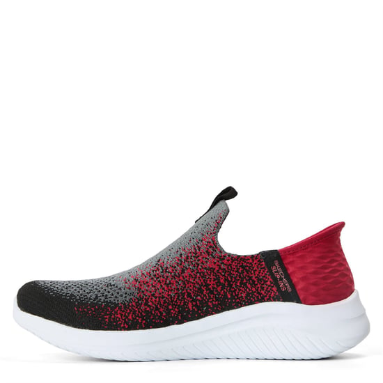 Zapatillas deportivas de punto elástico Skechers para niño, W Air, sin cordones, unisex infantil, antracita/rojo - Image 2