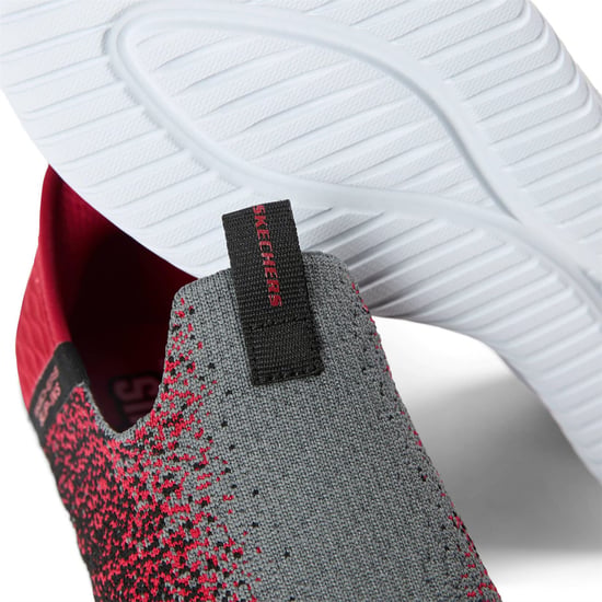 Zapatillas deportivas de punto elástico Skechers para niño, W Air, sin cordones, unisex infantil, antracita/rojo - Image 5