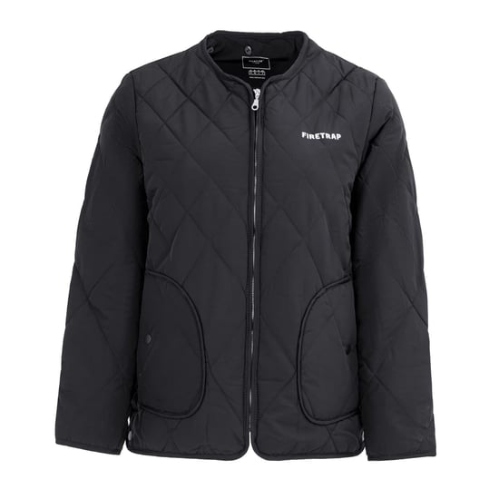 Chaqueta acolchada de mujer Firetrap en negro - Image 4
