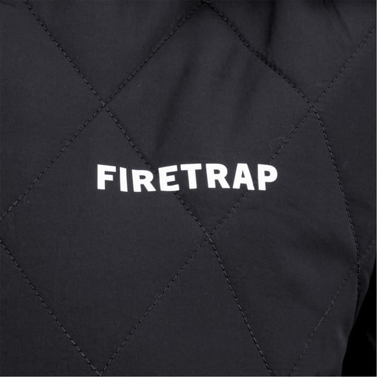 Chaqueta acolchada de mujer Firetrap en negro - Image 5