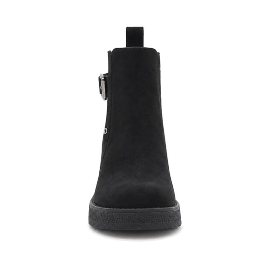 Botín Negro de Tacón Ancho y Hebilla Montevita 105529 - Image 3