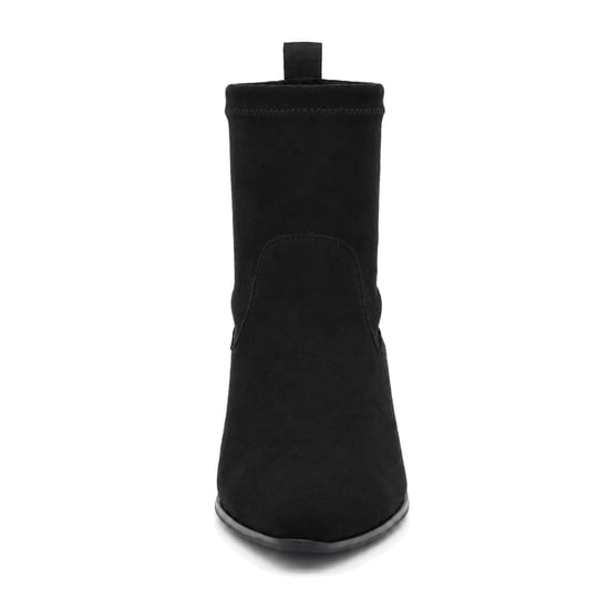 Botín Ante Negro con Tacón Bajo Montevita 105486 - Image 3