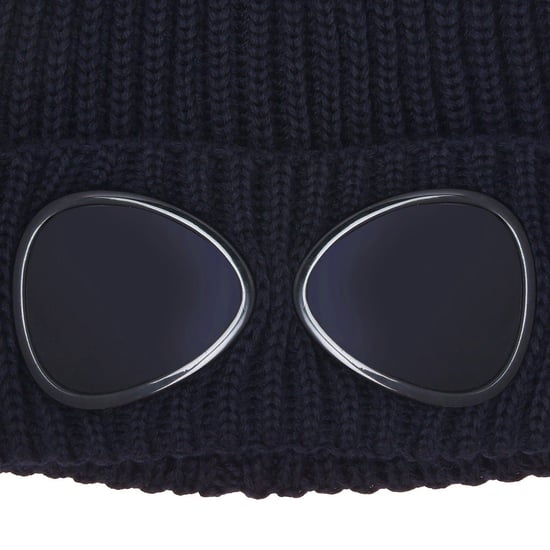 Accesorios C.P. Company Goggle Beanie en Navy 888 - Image 3