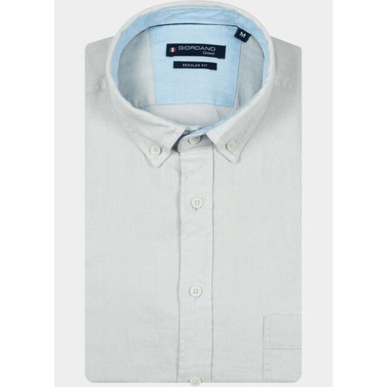 Giordano Camisa de hombre Ivy Manga larga Button-Down S 617009/91 - Image 5