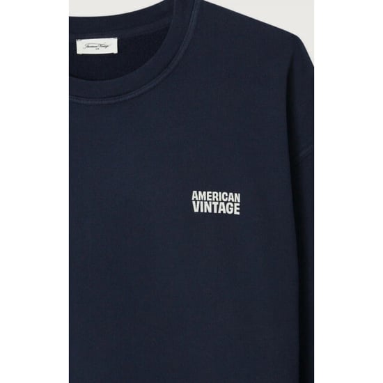 American Vintage Mpli03b sudadera Plizzy Navy - Image 4