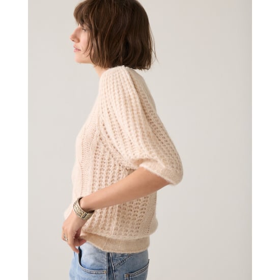 Summum Puff Sleeve Jersey Cozy Cable Knit Suéter 7s8041-70102 - Image 2