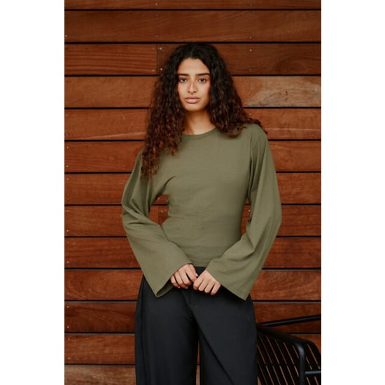 Neo Noir Paska Boxy Long Tee 165973 151 Army - Image 2
