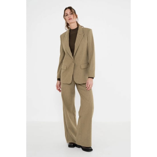 Zizo Fa26.sell.502 sella pantalones de rayas caqui - Image 1