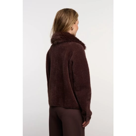 Rino & Pelle Nia.5002613 chaqueta Rino & Pelle con cuello desmontable Coffee Roast - Image 4