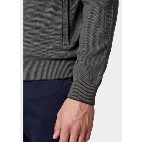 Baileys Cárdigan de hombre con cremallera, estampado integral, 2 tonos 622009/775 - Image 4