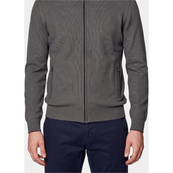 Baileys Cárdigan de hombre con cremallera, estampado integral, 2 tonos 622009/775 - Image 6
