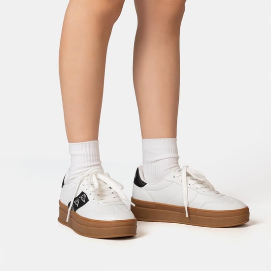Kappa Scafa Zapatillas deportivas de plataforma para mujer en blanco - Image 3