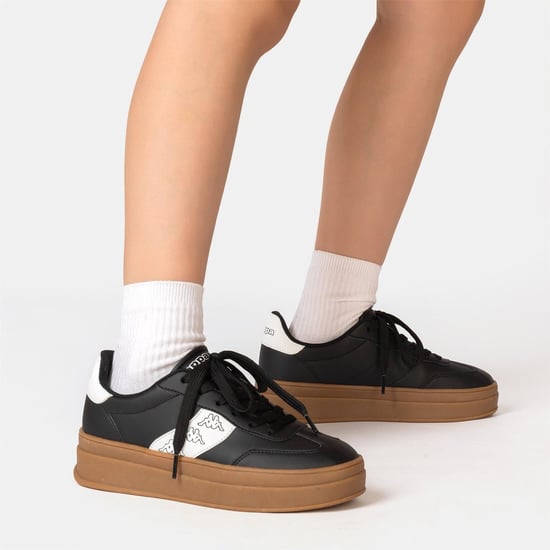 Kappa Scafa zapatillas deportivas de plataforma para mujer en negro - Image 6