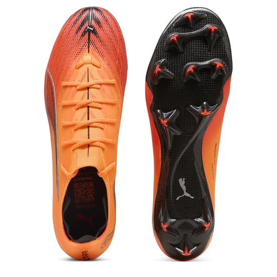 Botas de fútbol Puma Ultra 6 Carbon para hombre con suela para terreno firme en Heat Fire-Pum - Image 3
