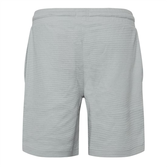 Pantalón corto de pijama para hombre Hugo con estructura de gofre en gris - Image 2