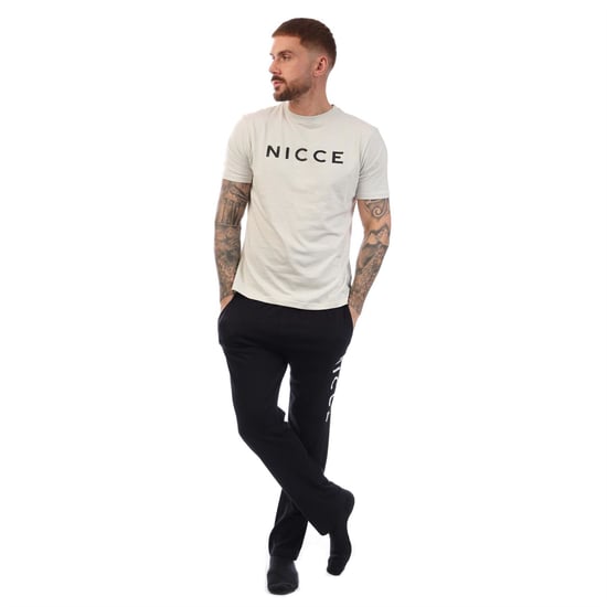 Conjunto de camiseta y pantalón NICCE para hombre en negro - Image 2