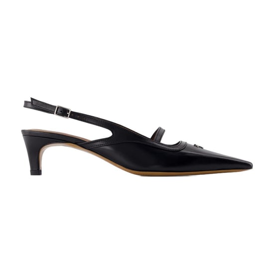 Maison Kitsune Sling Back Pointy - - Piel - Negro - Image 1