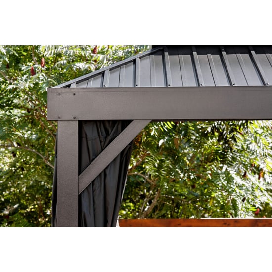 Sojag pabellón metálico London con mosquitera 3x4 m - - Image 4