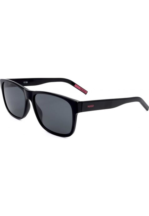 Gafas De Sol Hugo Boss Con Lentes Gris Oscuro Y Montura Negra - Image 1