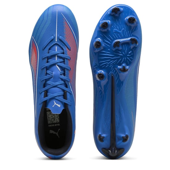 Botas de fútbol para hombre Puma Ultra 6 Play FG AG para terreno firme en Ultra Blue-Pum - Image 3
