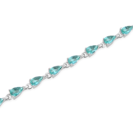 Pulsera Luxenter, muanyala de plata de ley 925 y circonita esmeralda acabado baño rodio - Image 4