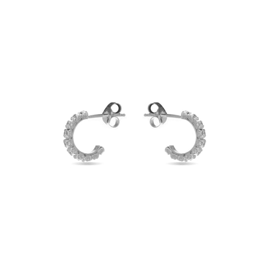 Pendientes Luxenter de Plata de Ley 925 con Circonita Brillante acabados en rodio - Essential - Image 2
